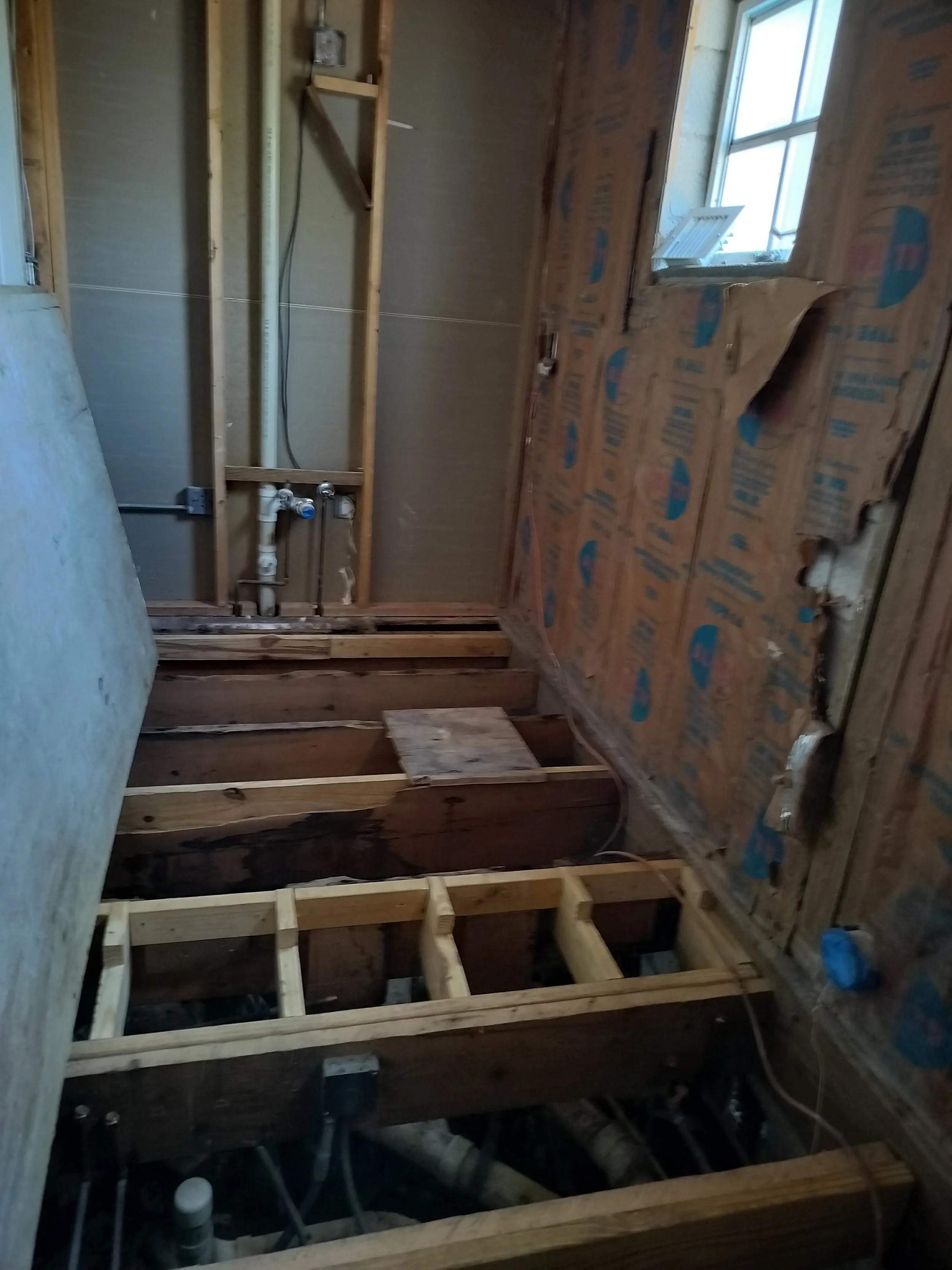 Master Bathroom Remodel in Miami Beach Framing