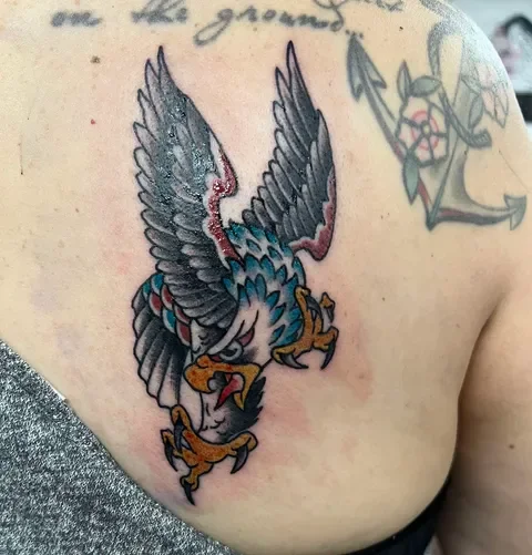 Trad Eagle tattoo.webp