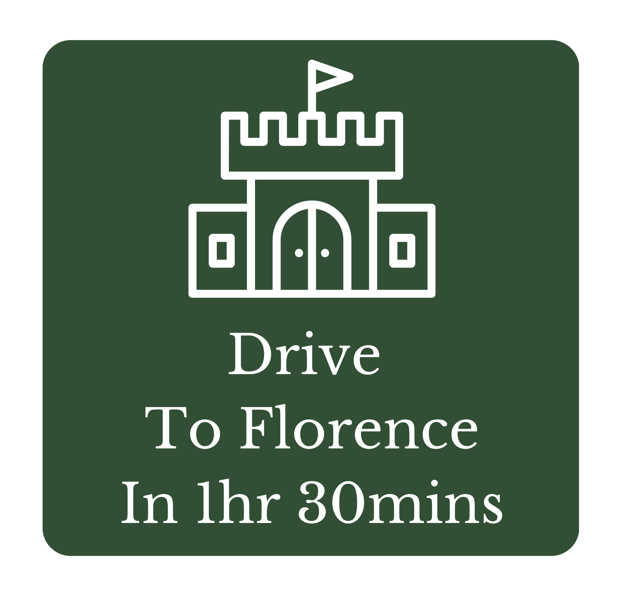Drive To Florence In 1hr 30mins