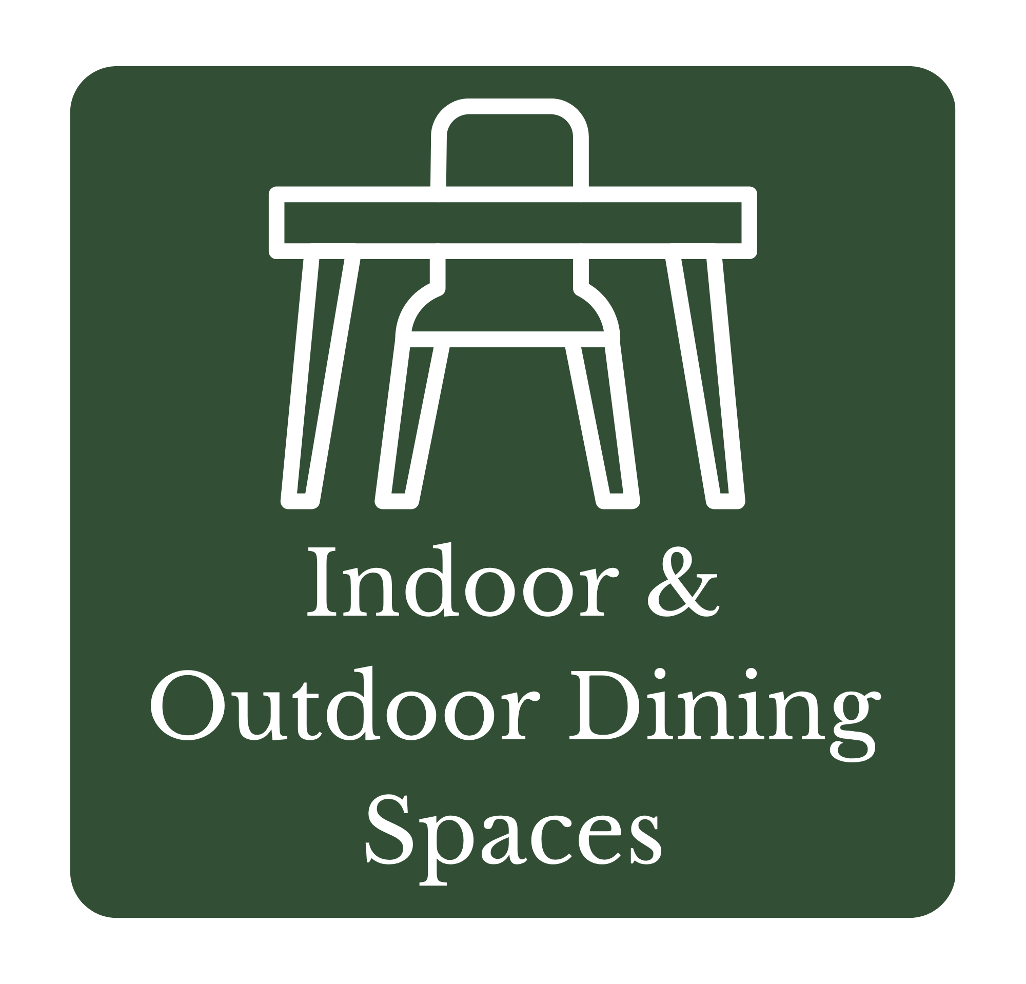 Indoor & Outdoor Dining Spaces