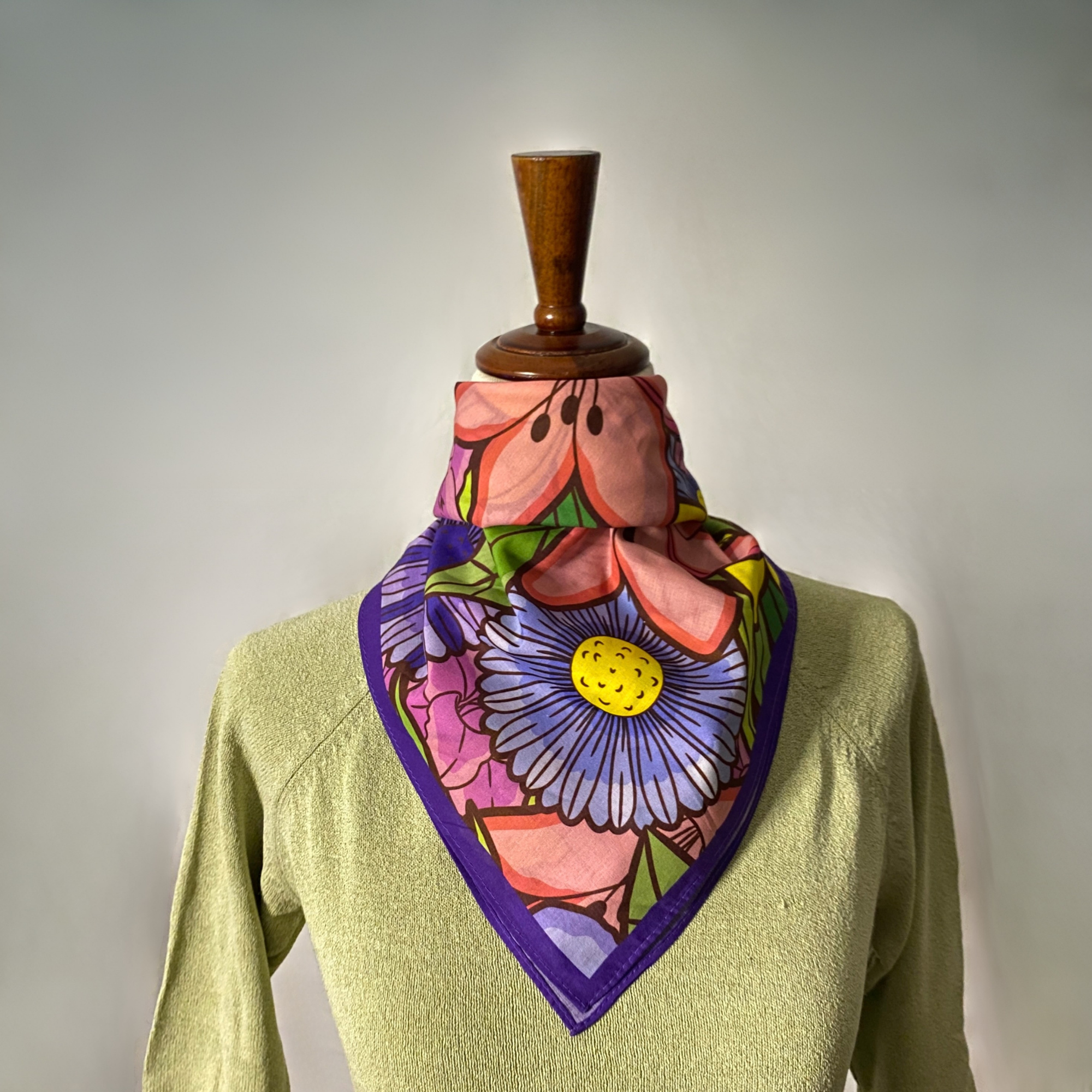 Fleurs d'Espoir — Cotton Bandana