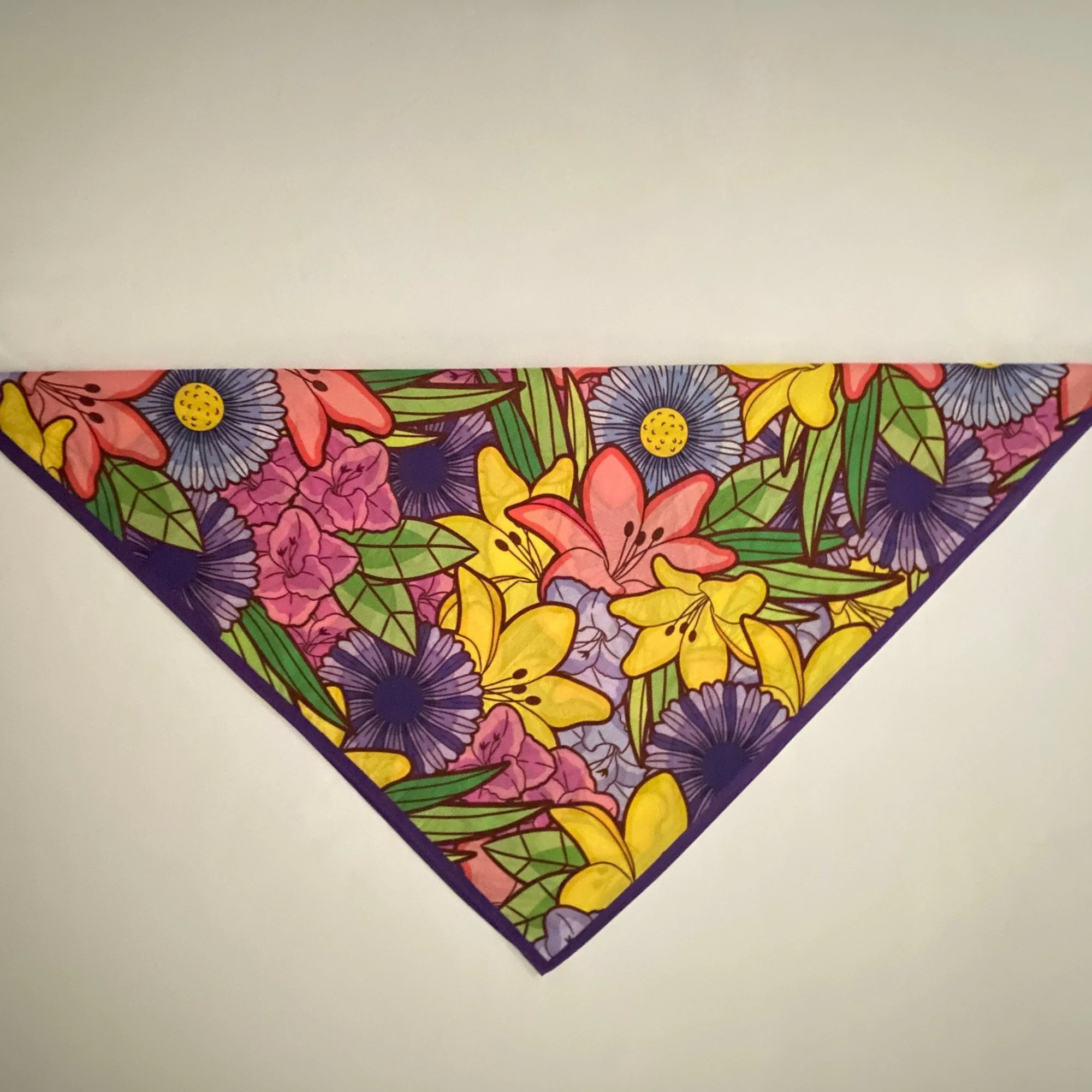 Fleurs d'Espoir — Cotton Scarf Bandana