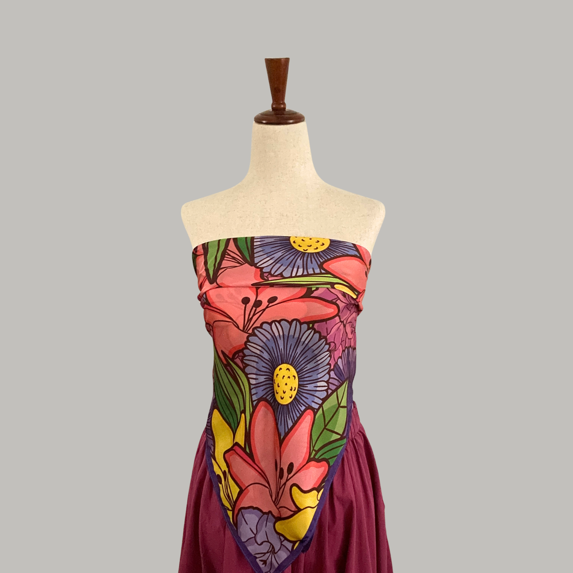 Fleurs d'Espoir — Polyester Scarf