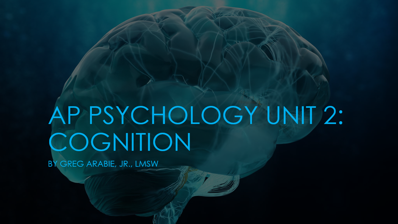 AP Psychology Unit 2 PowerPoint Bundle | Cognition