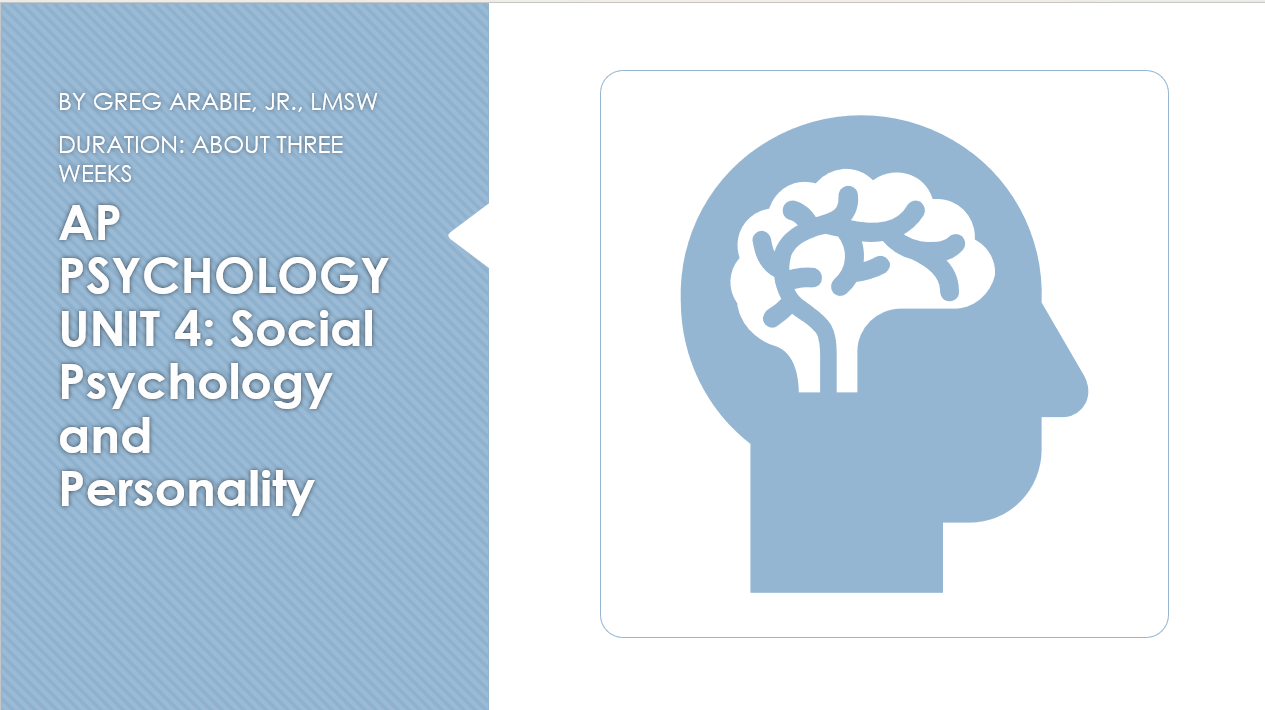 AP Psychology Unit 4 PowerPoint Bundle | Social Psychology and Personality