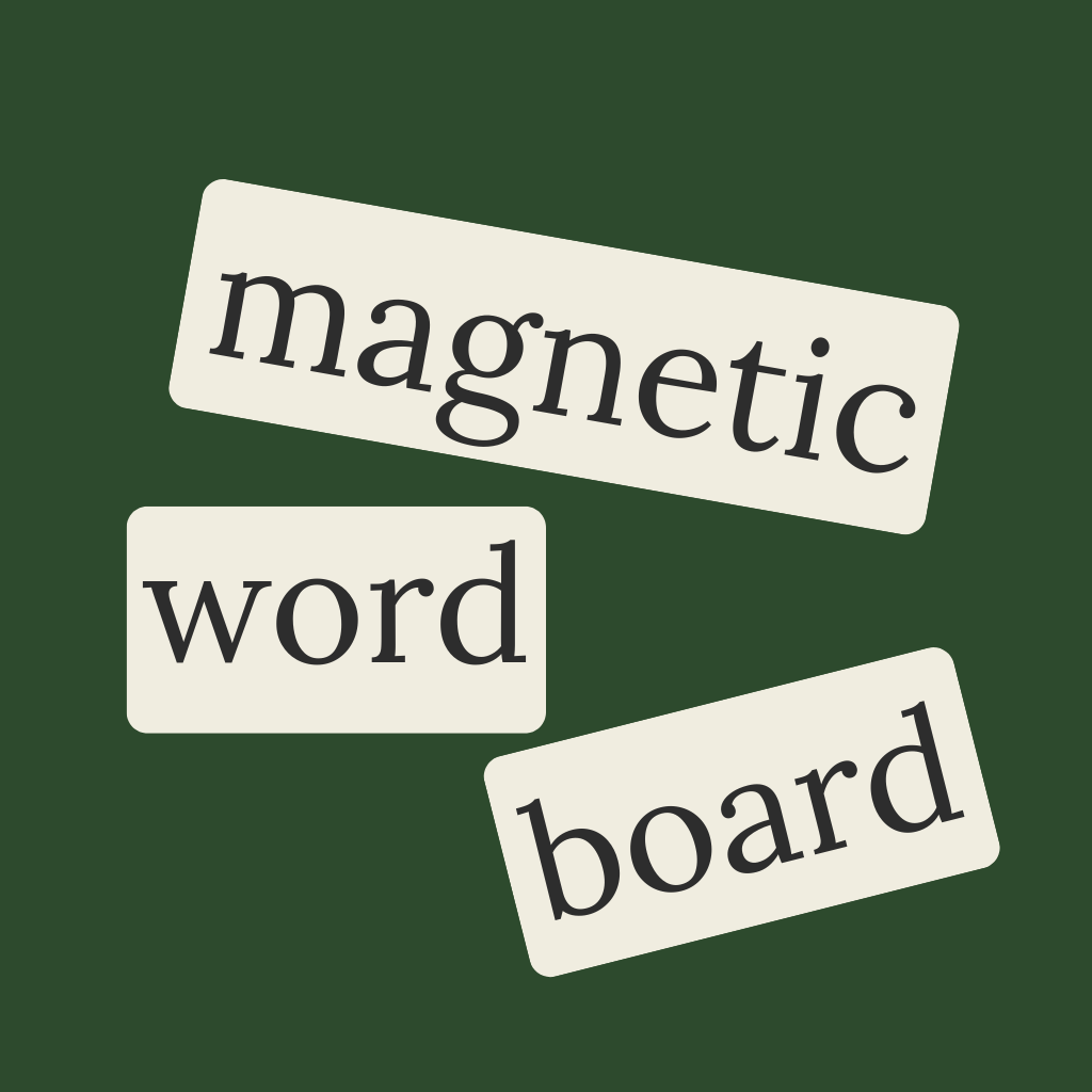 Magnetic Word Board