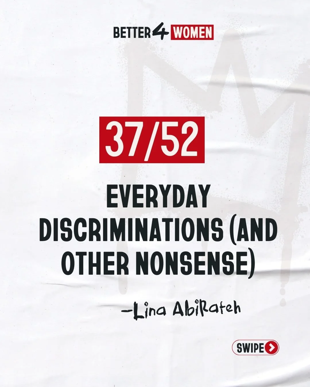 When asking for equal pay, safety, and respect still feels like a revolutionary act, something is clearly broken.

These aren&rsquo;t radical demands.
They&rsquo;re the bare minimum.

Swipe to unpack the nonsense we&rsquo;ve normalized for far too lo
