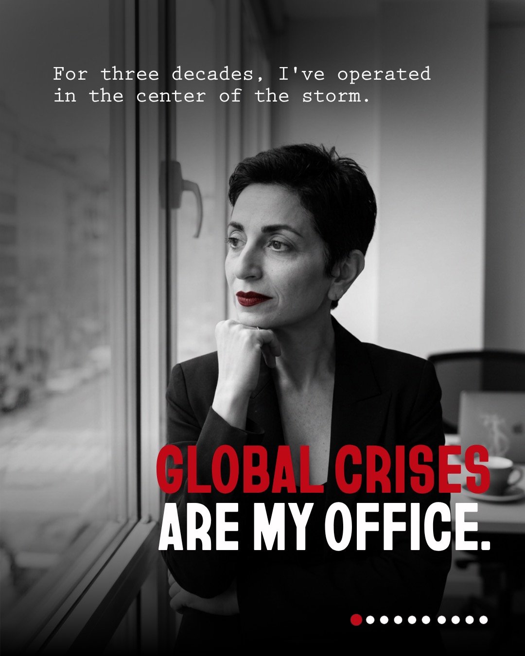 For three decades, I&rsquo;ve operated in the center of the storm. Global crises are my office. ⁣Many of you know my cause. I built 𝐁𝐞𝐭𝐭𝐞𝐫𝟒𝗪𝐨𝐦𝐞𝐧 to fight for justice for women in a world built to deny it.⁣
⁣
On those frontlines, I watched
