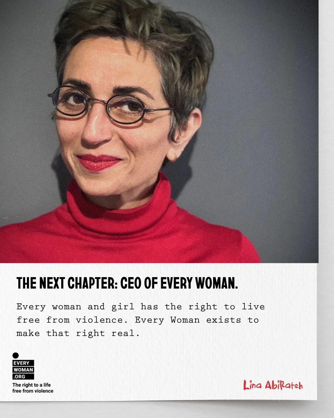 I am proud to begin my work as CEO of Every Woman.⁣
⁣
Every woman and girl has the right to live free from violence. Every Woman exists to make that right real.⁣
⁣
We are a global coalition of more than 4,000 women&rsquo;s rights activists and organi