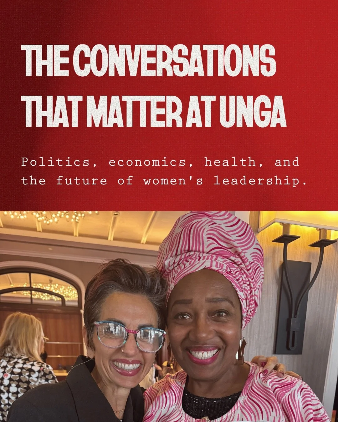 UN General Assembly.&nbsp;⁣⁣
⁣⁣
Yes, it&rsquo;s political speeches and official events. But the heart of UNGA lives in parallel, in the spaces where activists, women&rsquo;s rights organisations, human rights defenders, and climate advocates gather t