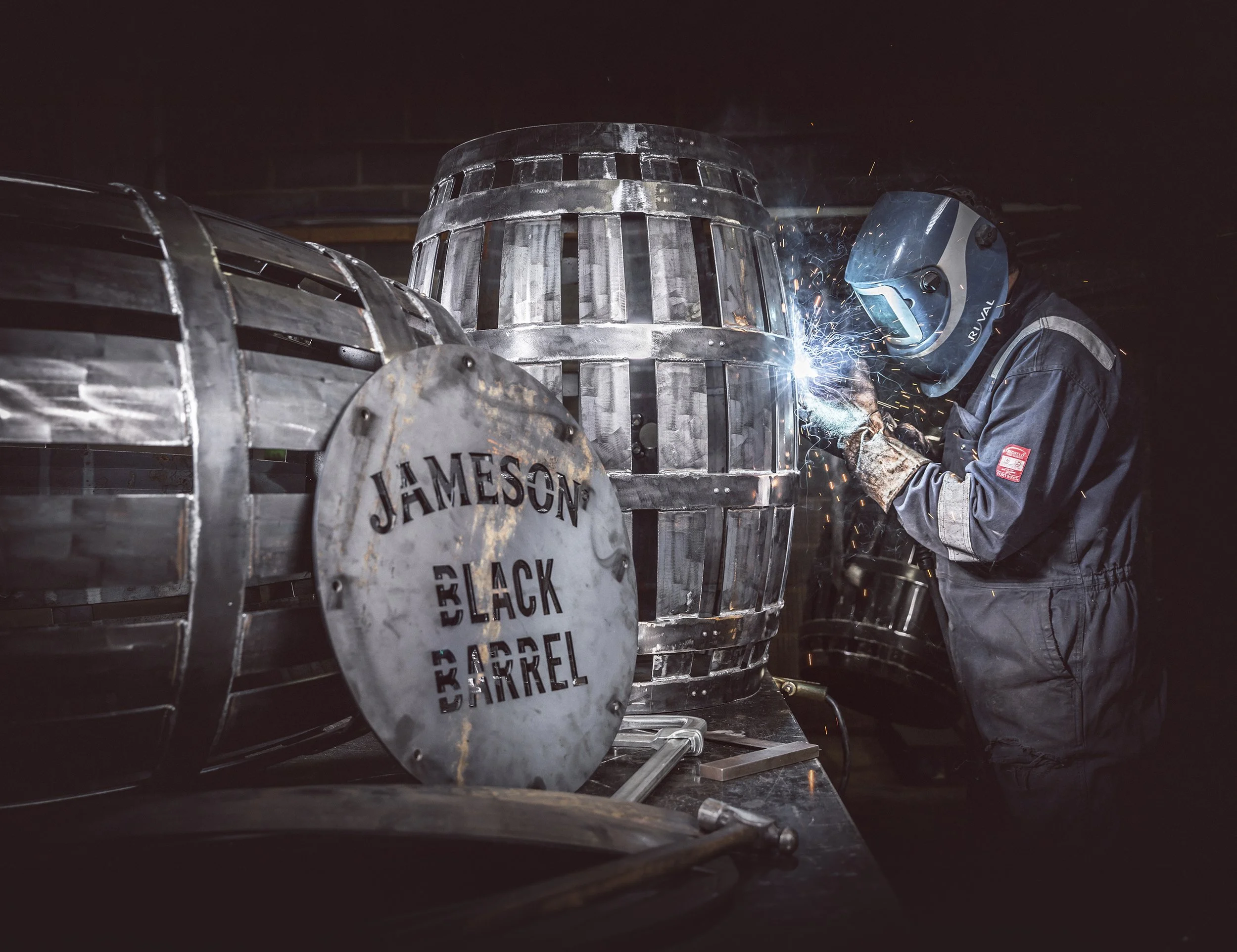 Jameson Black Barrel Sculpture