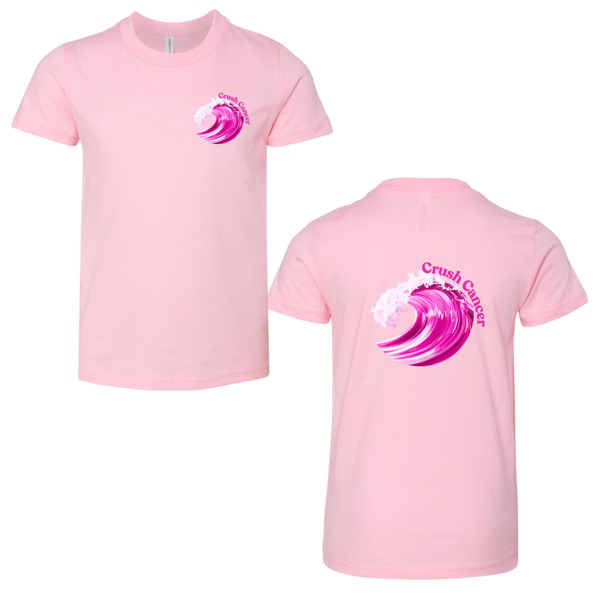 KID'S UNISEX SHORT SLEEVE CRUSH CANCER T-SHIRT