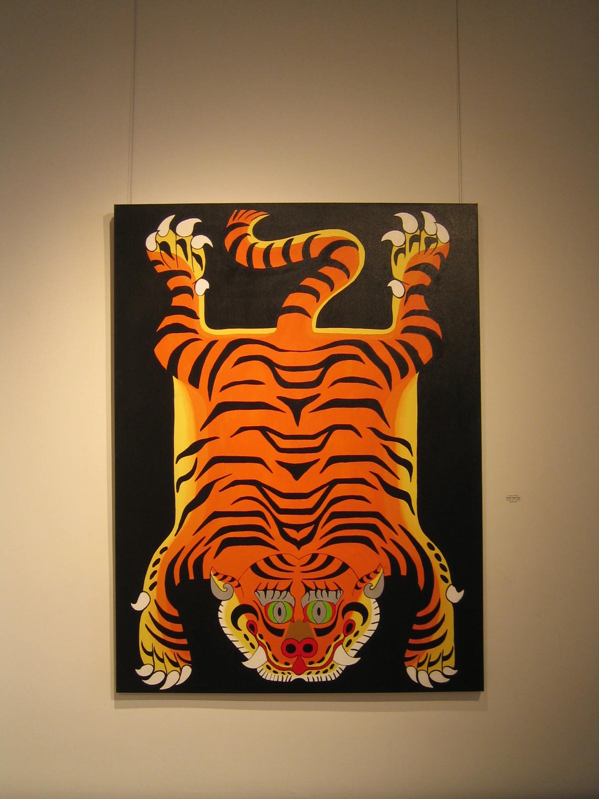 Velvet Tiger Rug (2025) • Acrylic on 36"x48" canvas • $4000