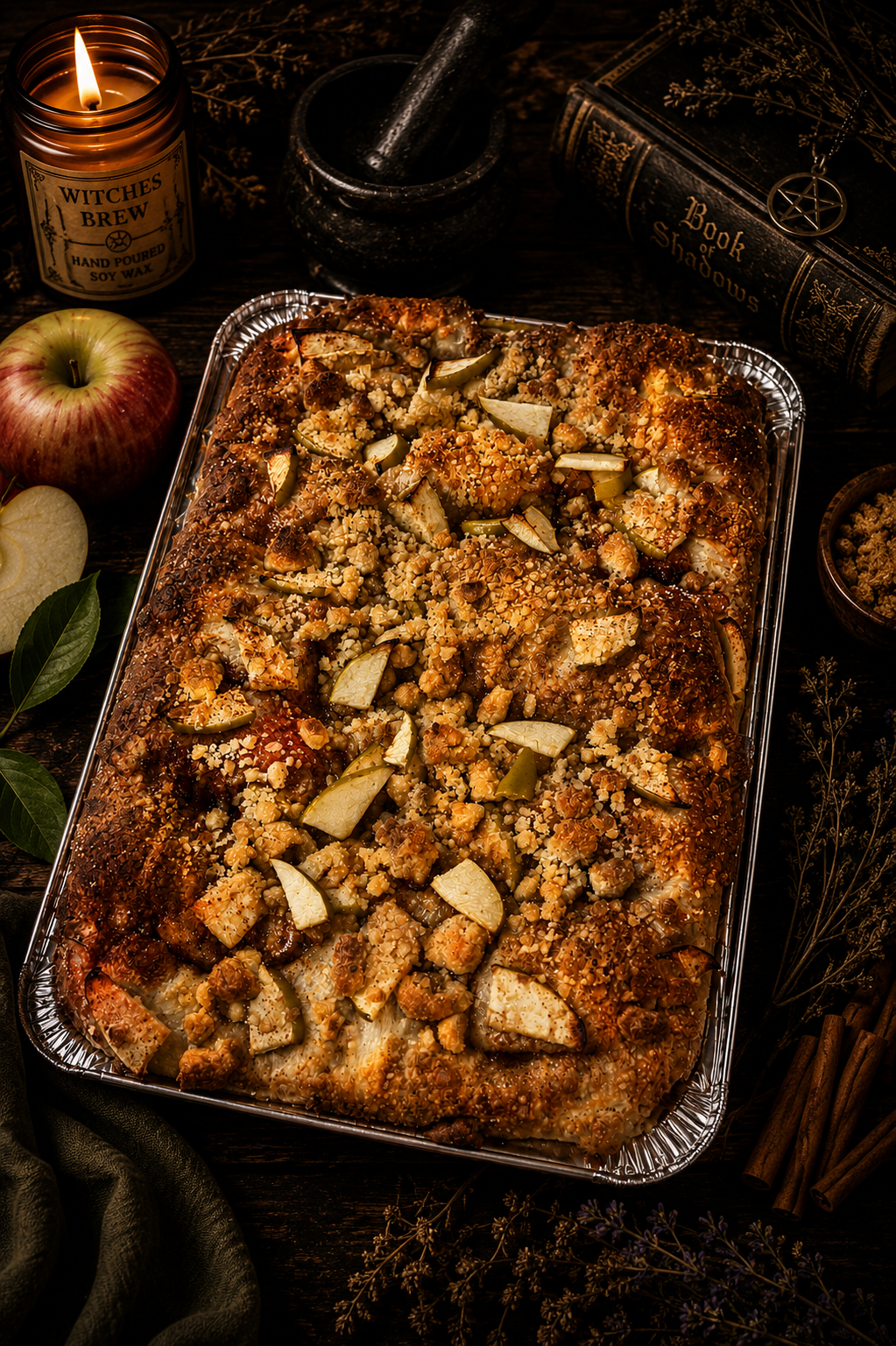 Enchanted Orchard (Apple Crumble Focaccia)