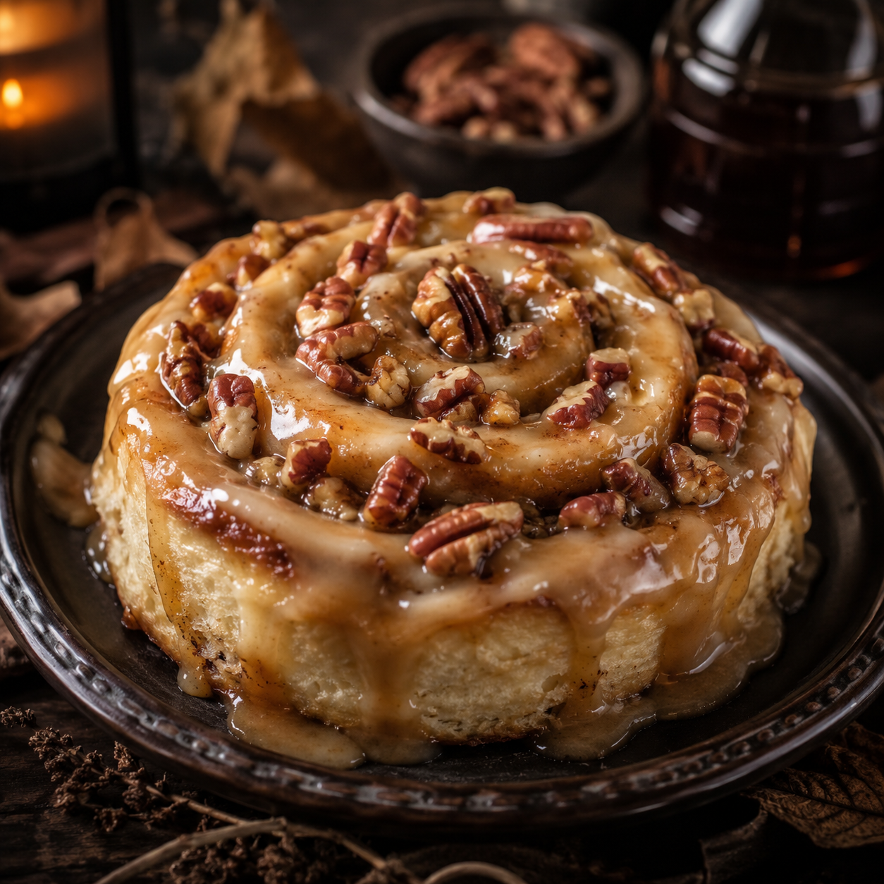 Maple Hex - Maple Pecan Cinnamon Rolls