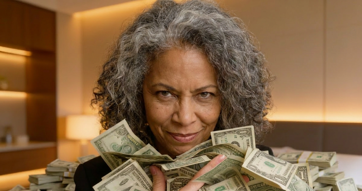 Woman smiling outdoors in retirement, representing spending in retirement without guilt