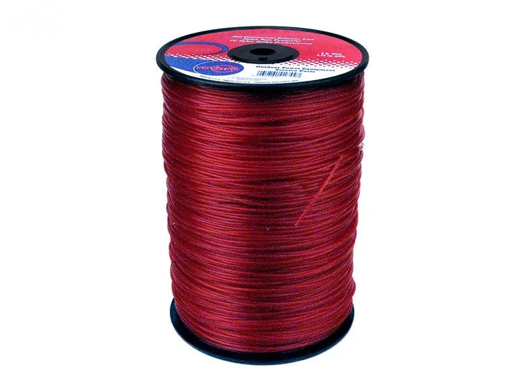 TRIMMER LINE .130 3LB SPOOL RED COMMERCIAL