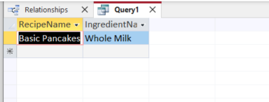 Recipes by Ingredient Query
