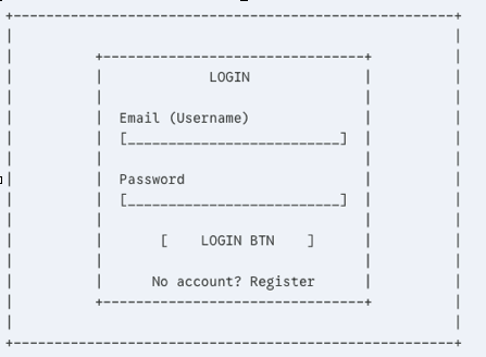 Login Page Wireframe 