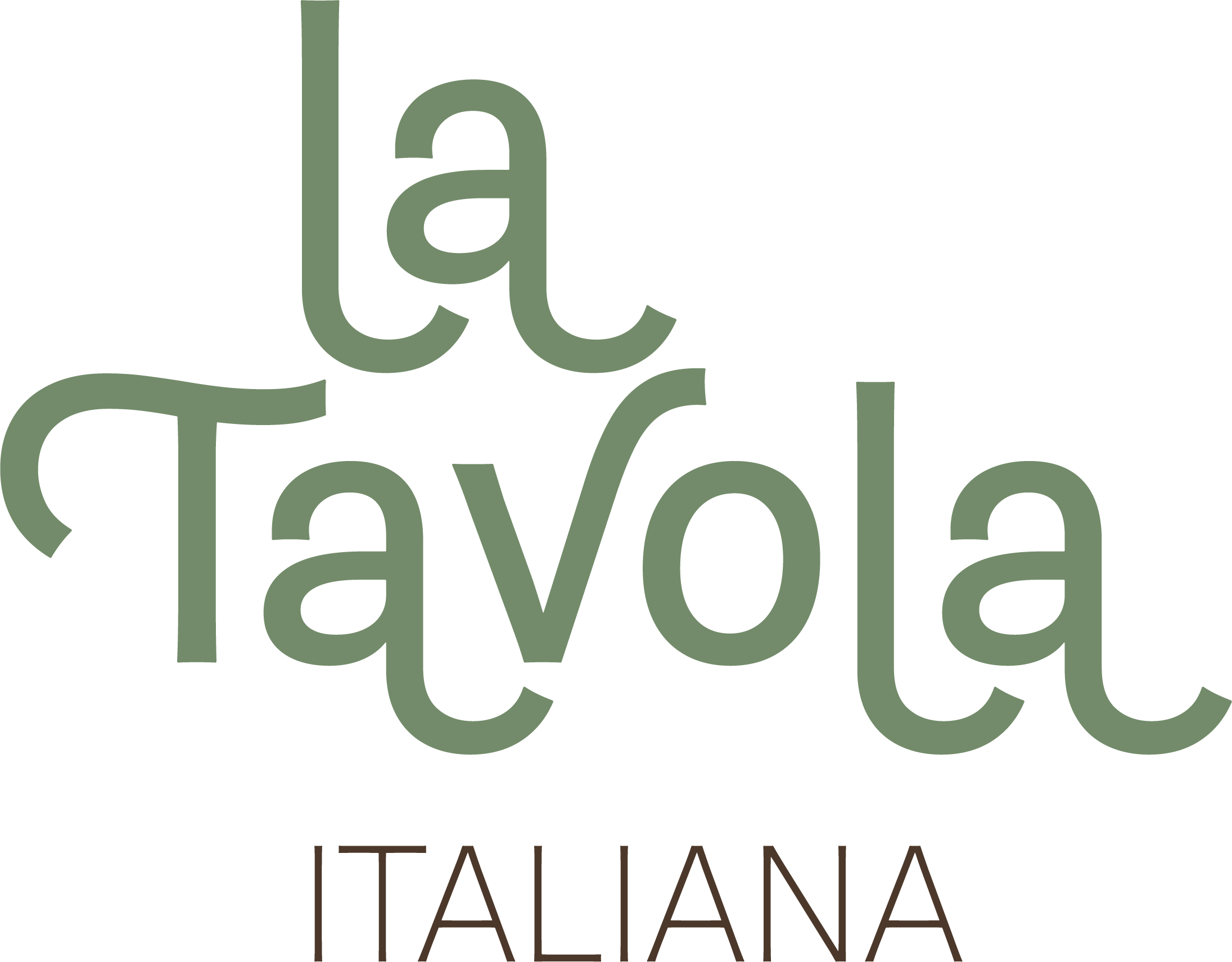 Text-based logo with the words 'La Tavola' displayed prominently in a serif font, likely referencing an Italian restaurant or brand.