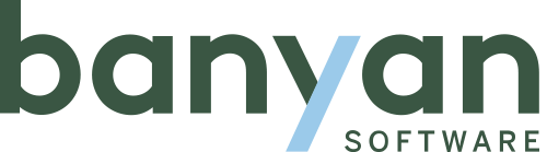 Logo of Banyan Software with the text 'banyan' in large lowercase letters and 'SOFTWARE' in smaller uppercase letters below.