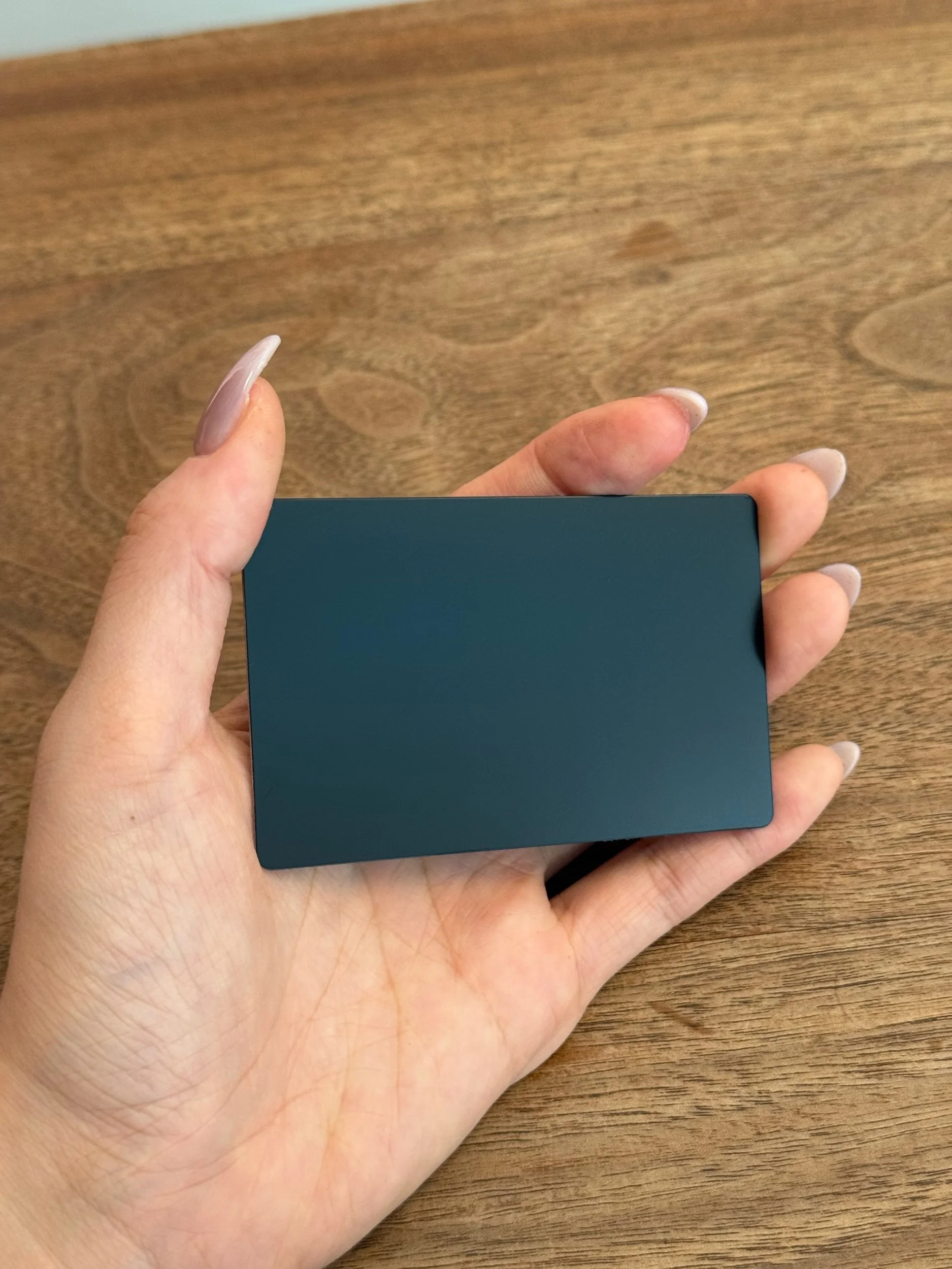 "The Modern Business Card" - Black Aluminum Metal