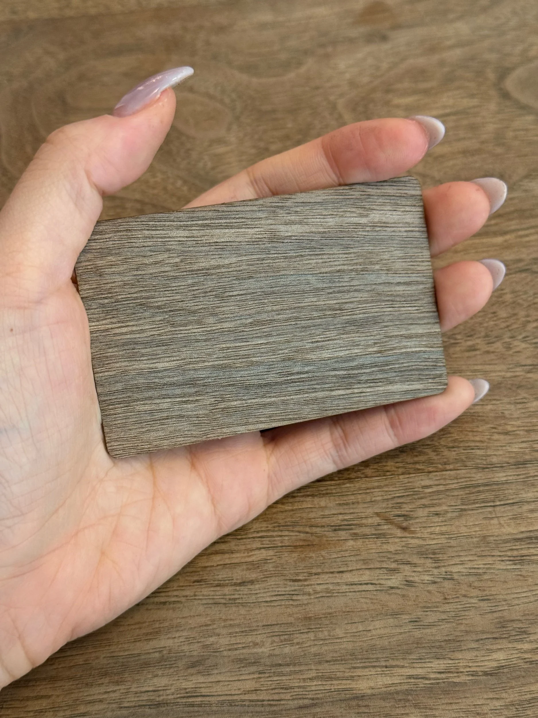 "The Modern Business Card" - Black Walnut Wood