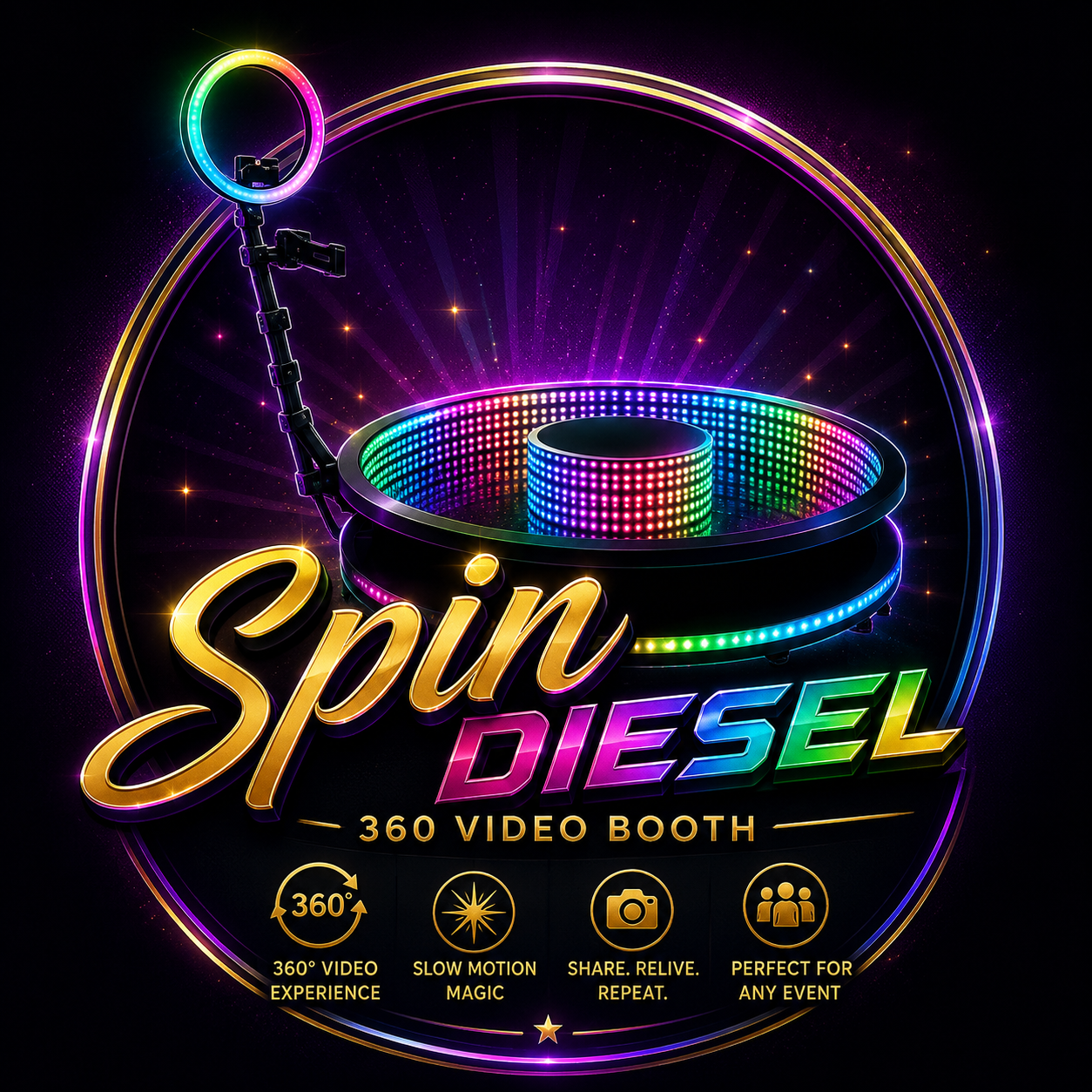 Spin Diesel - 360 Video Booth Hire