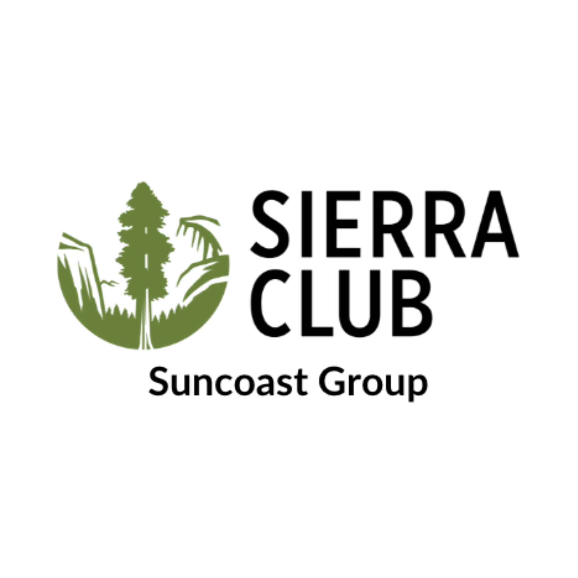 Logo of Sierra Gulf Suncost Group featuring a green tree and grass with black text.