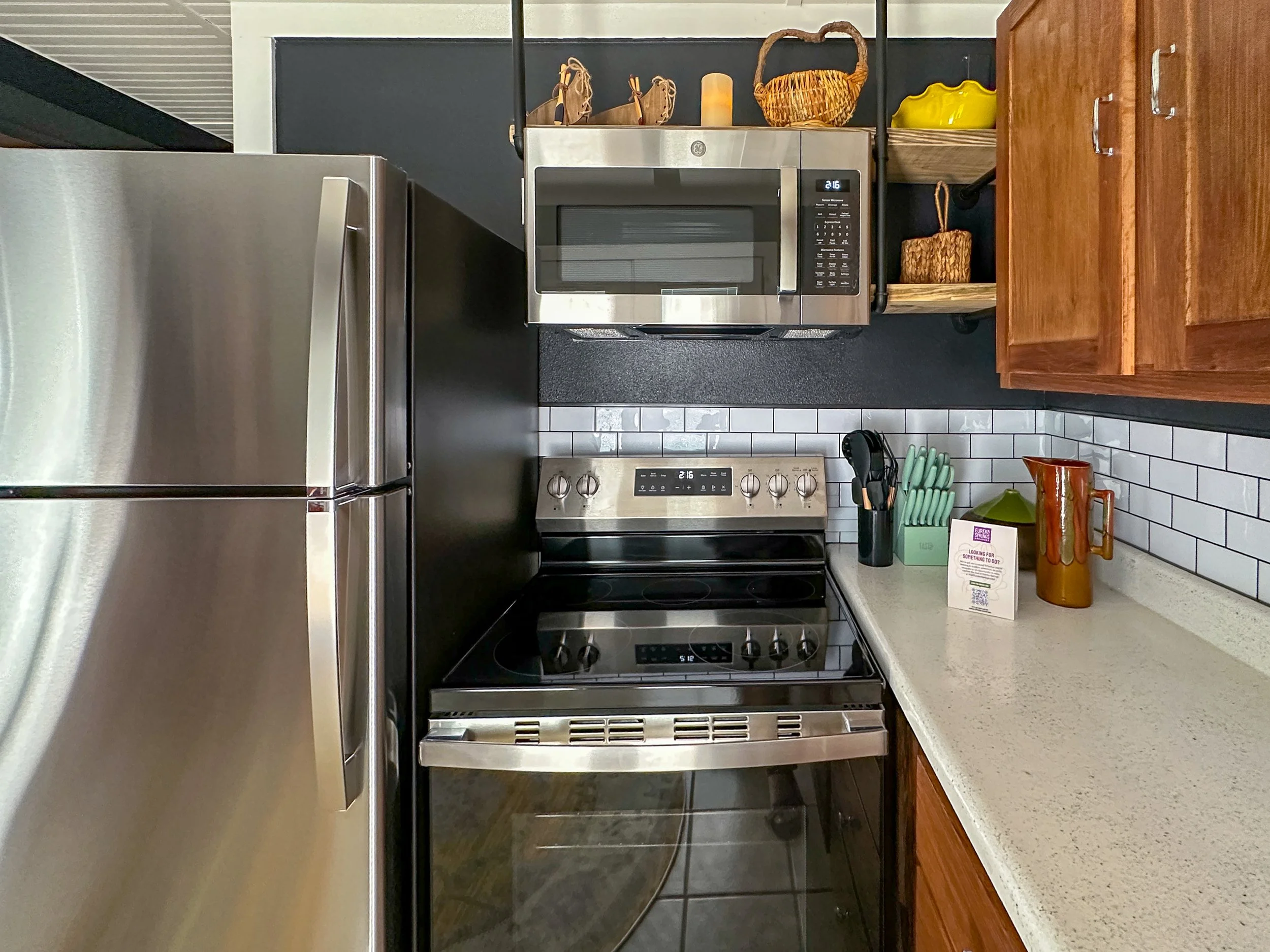 Kitchen vacation rental interior photography Eureka Springs Arkansas