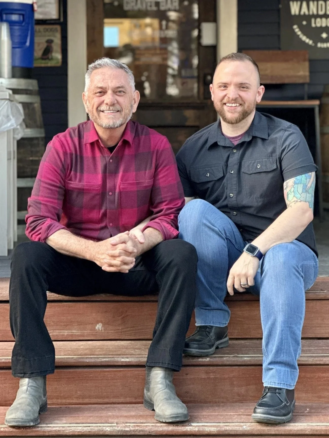 David and Ethan owners of Owl and Otter vacation rental photography Eureka Springs Arkansas