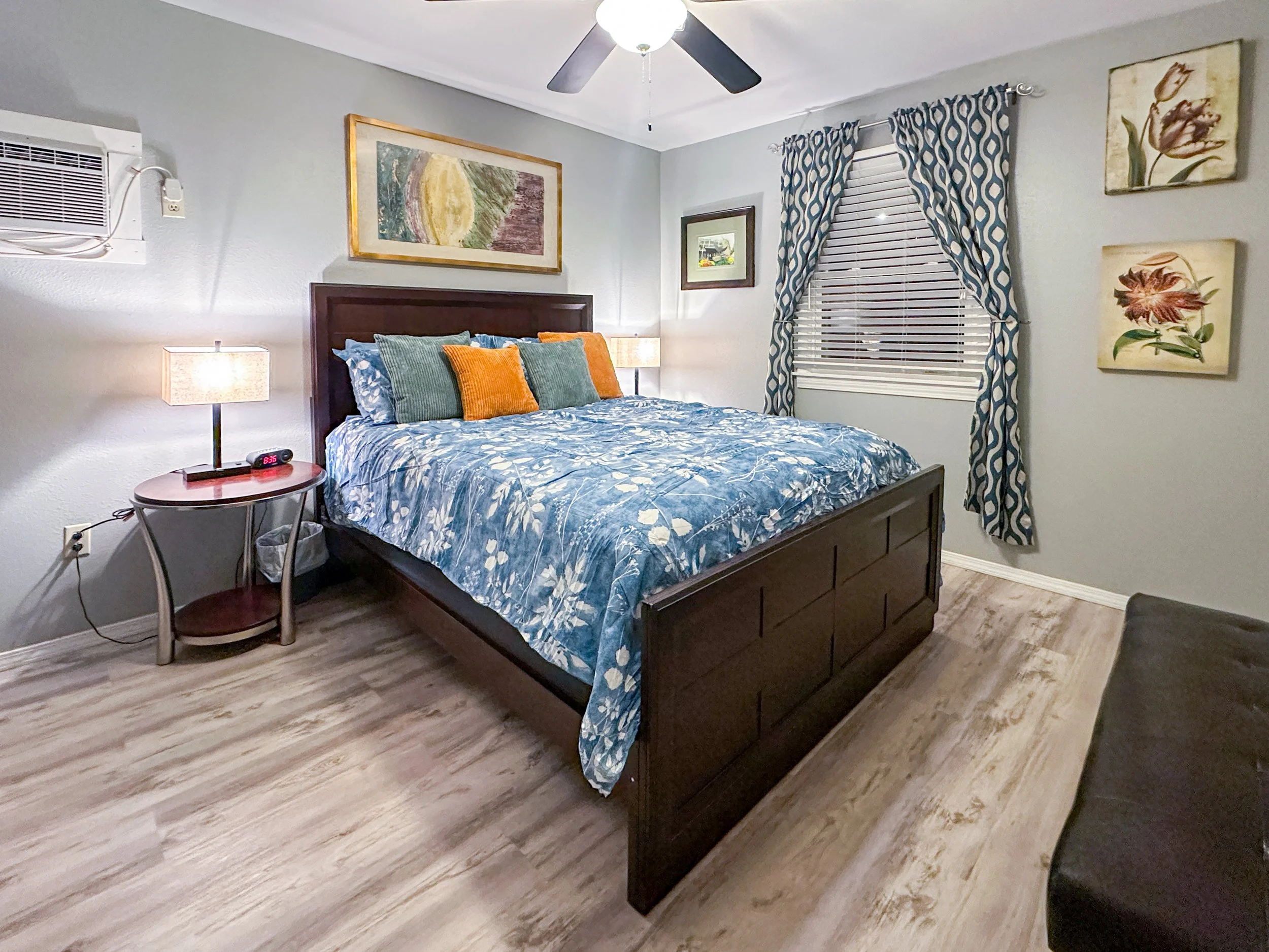 Bed room vacation rental interior photography Eureka Springs Arkansas