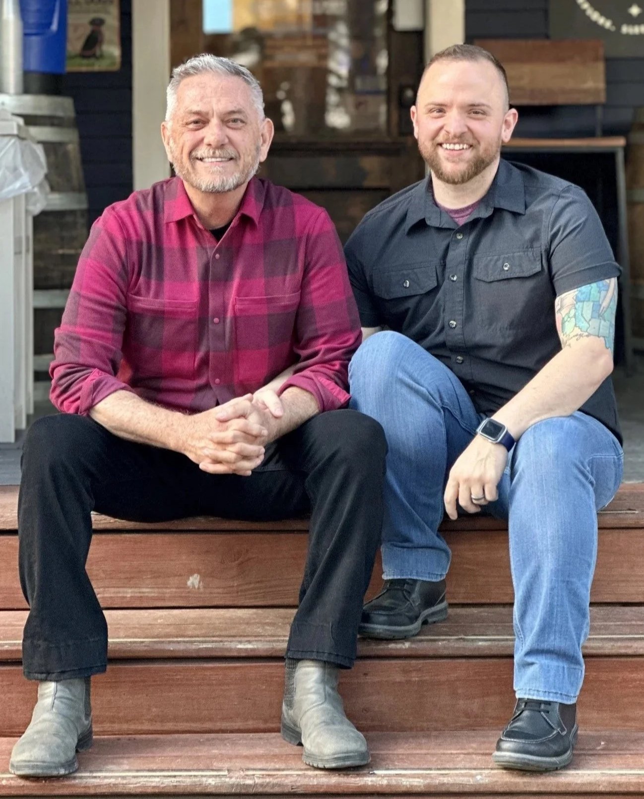 Ethan and David photographers and stagers at Owl and Otter Eureka Springs Arkansas