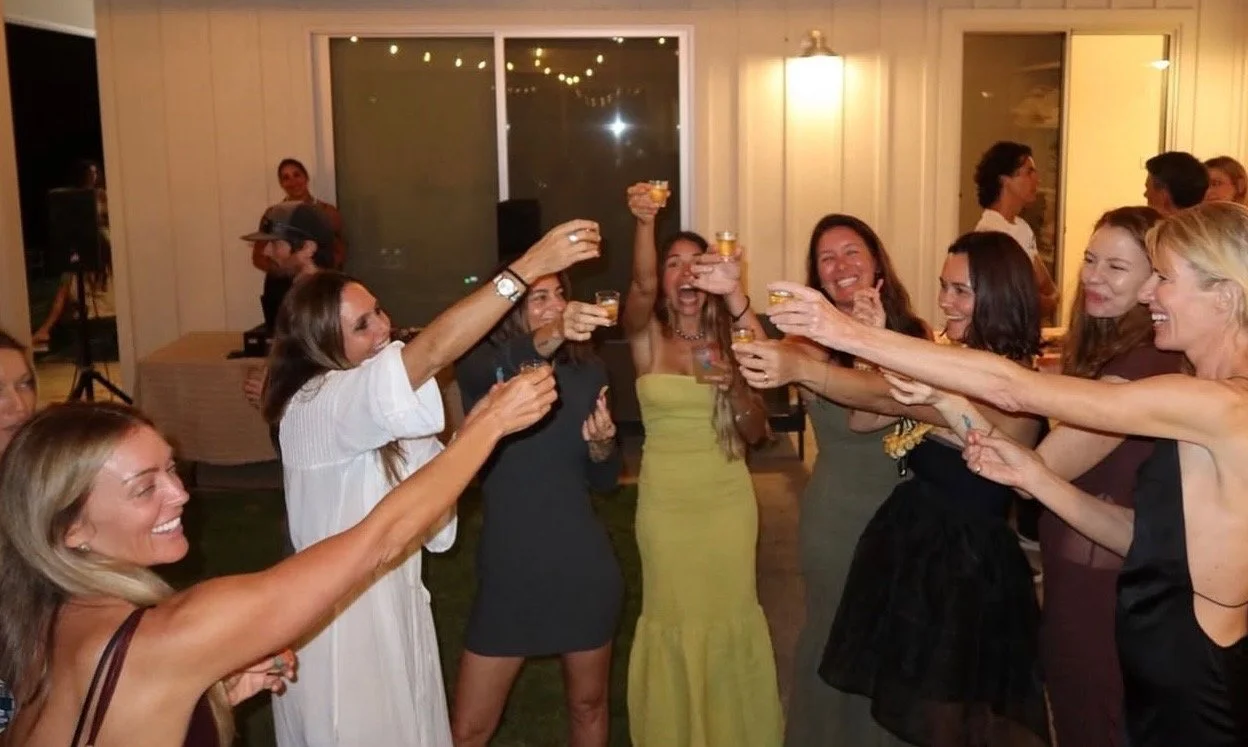 Guests celebrating at a private party 
DJ'd by Baby Boone in Maui Hawaii