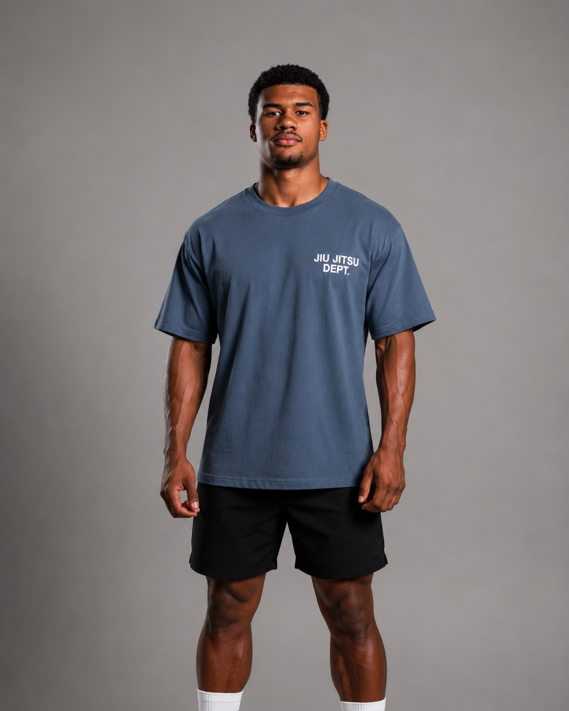 SLATE BLUE - OVERSIZED TEE JIUJITSU DEPT. G
