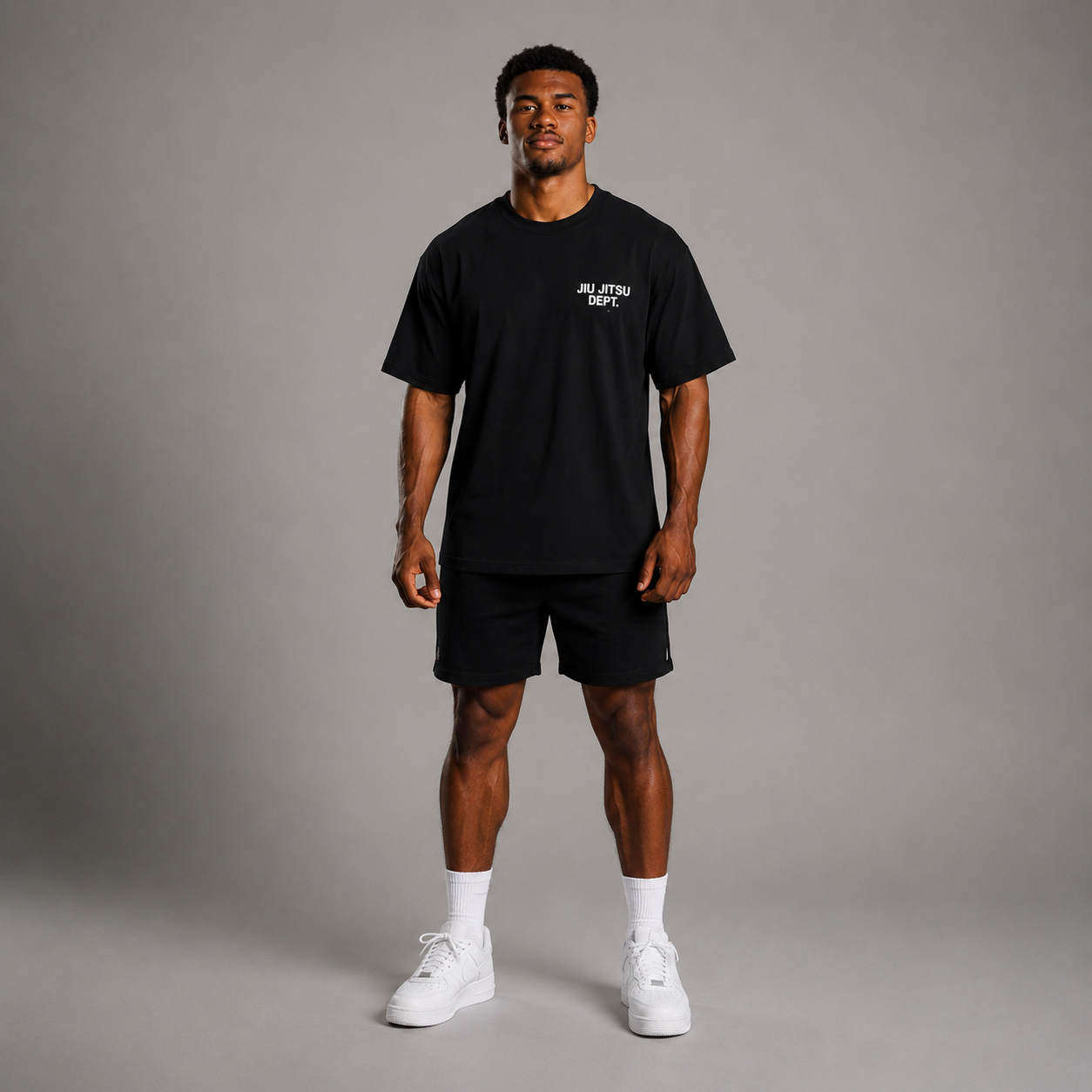 BLACK - OVERSIZED TEE JIUJITSU DEPT. G