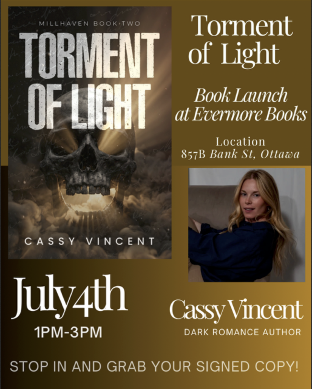 Torment of Light Book Launch @ Evermore Books
