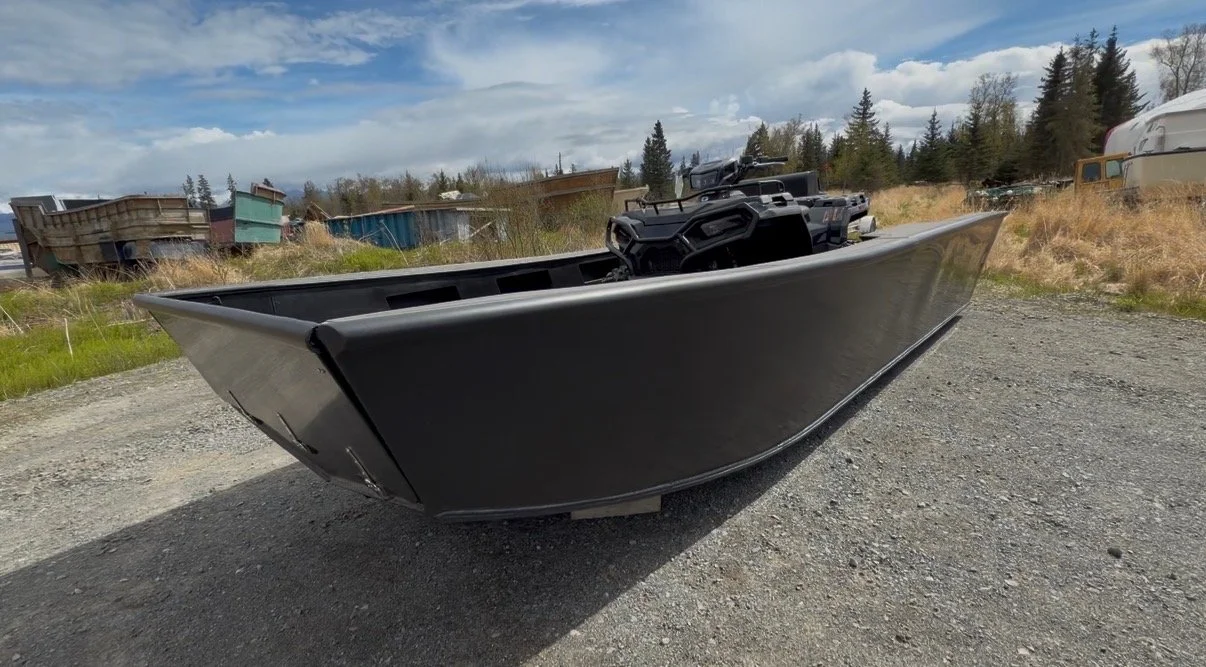 20' Landing Craft with ATV. Two could fit easily. One is shown here with lots of leftover storage room.