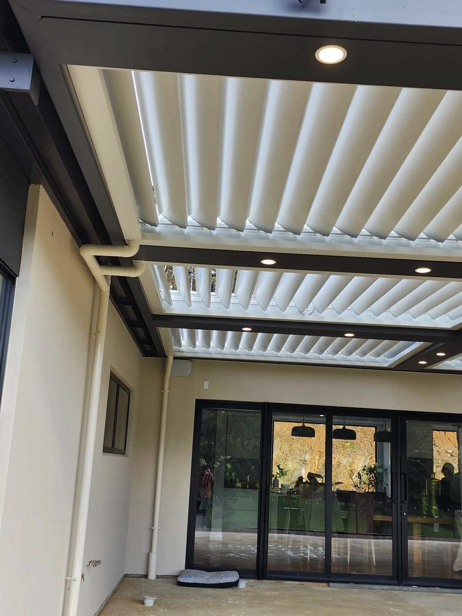 louvres in verandah
