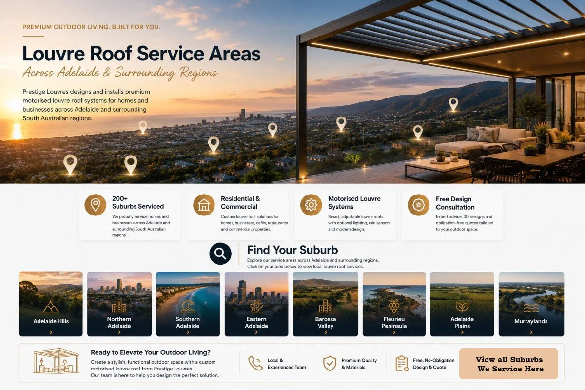 find louvre roof suburb regions in south australia map from drone and a patio at louvre roof