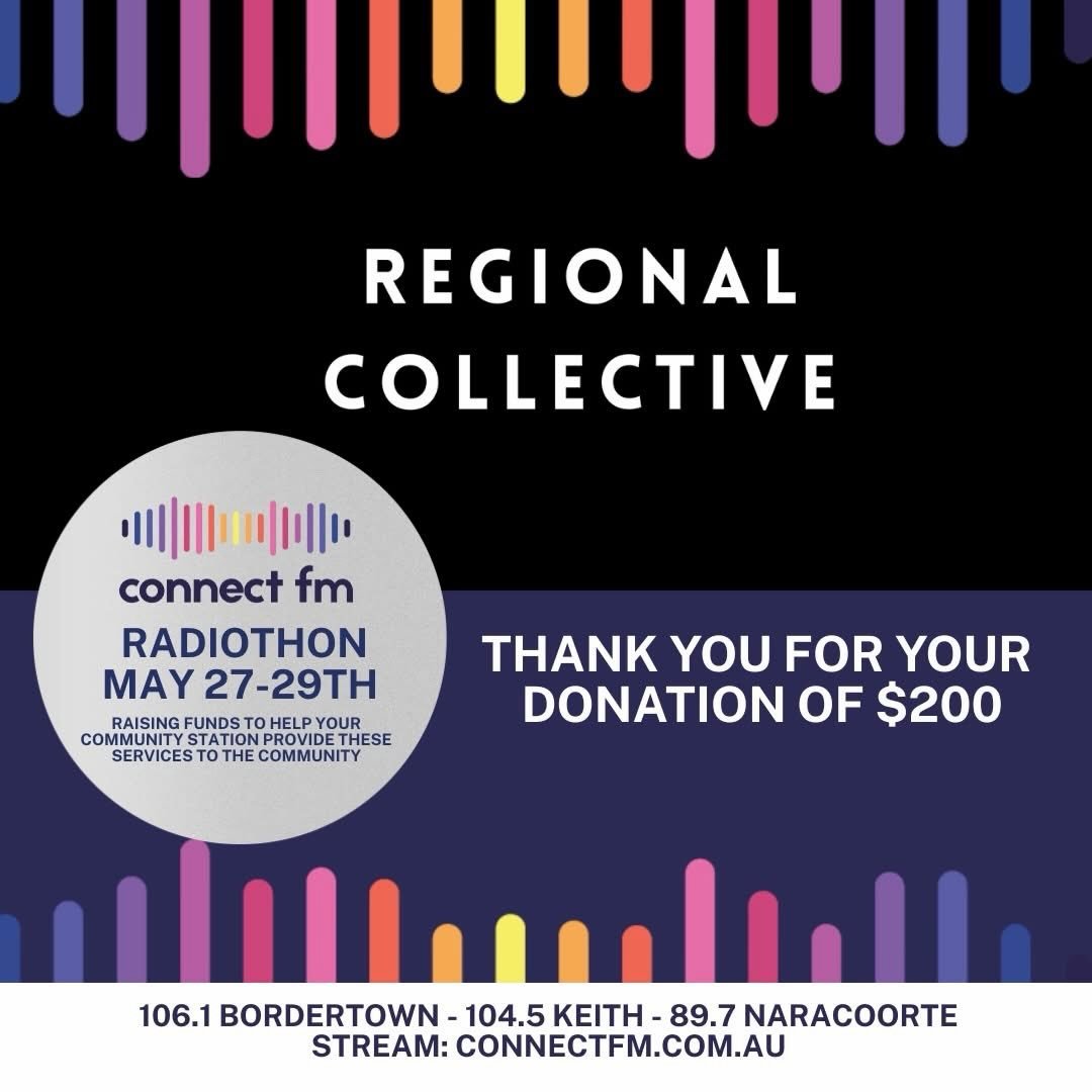 Thanks for having us @connectfmau

@sarahsecker_ loved the opportunity to update the community on her next project 🔨 

Regional Collective will be opening in June, enquire now for your access to a highly visible business address in the Tatiara 👉 he