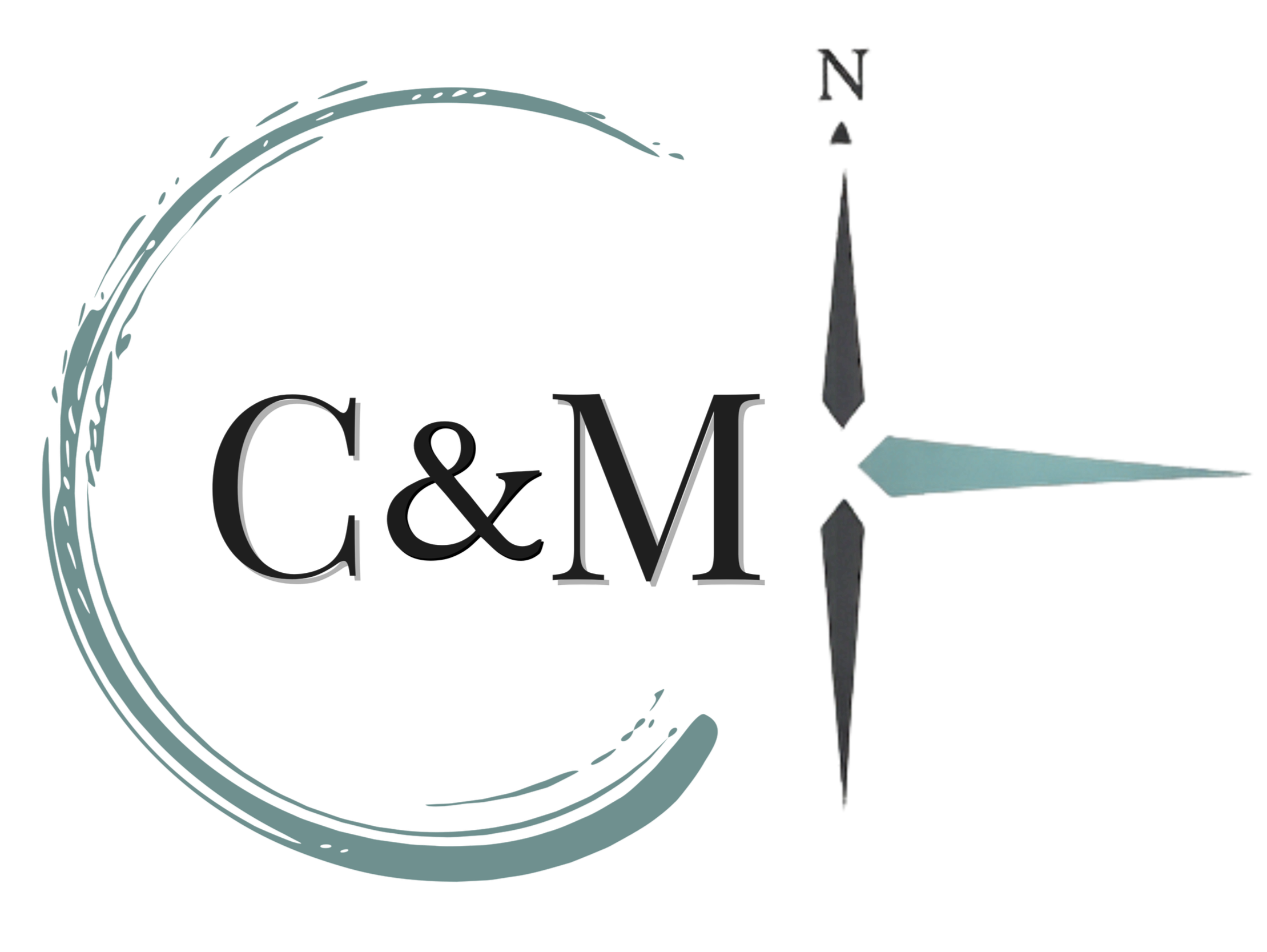 Compass & Main Badge Logo