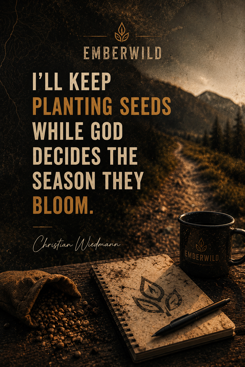 I’ll keep planting seeds while God decides the season they bloom.