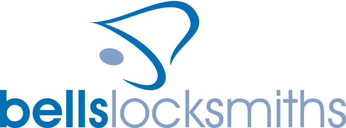Logo for Bells Locksmiths featuring a stylized bell and the company name.