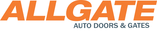 Allgate logo with orange and black text and tagline Auto Doors & Gates