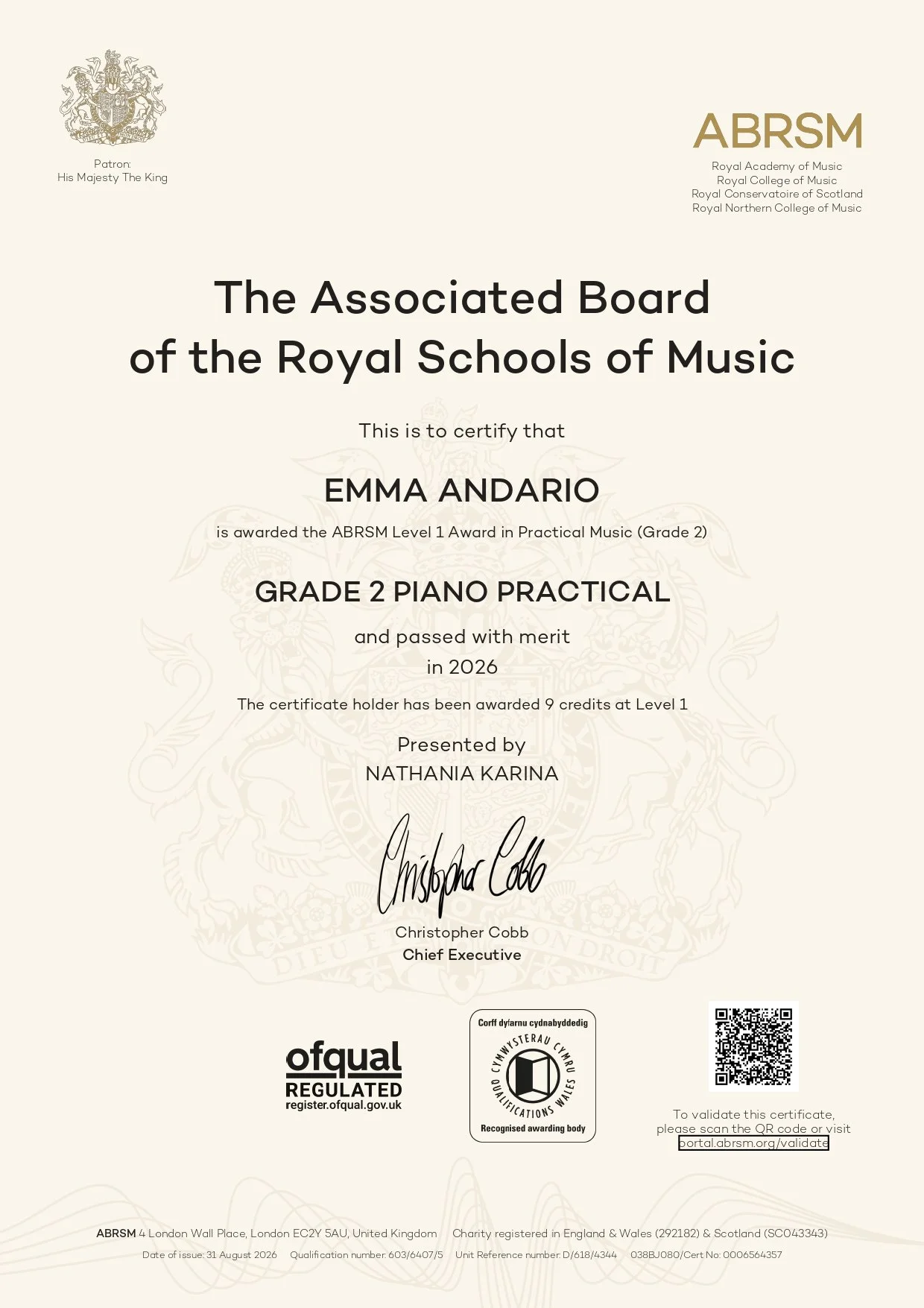 ABRSM Grade 2 Piano Merit