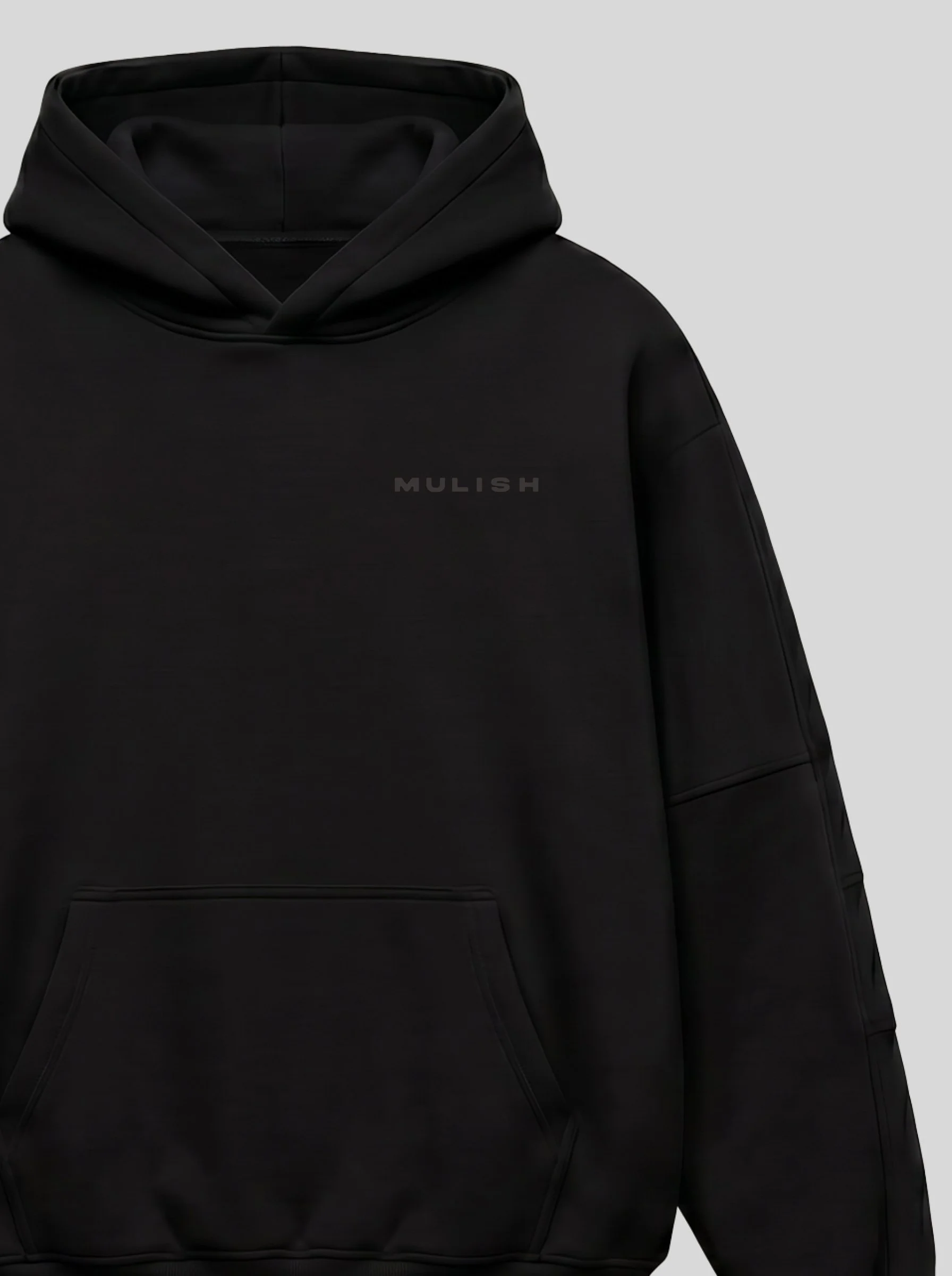 Mulish Essentials Black Static Hoodie - Unisex