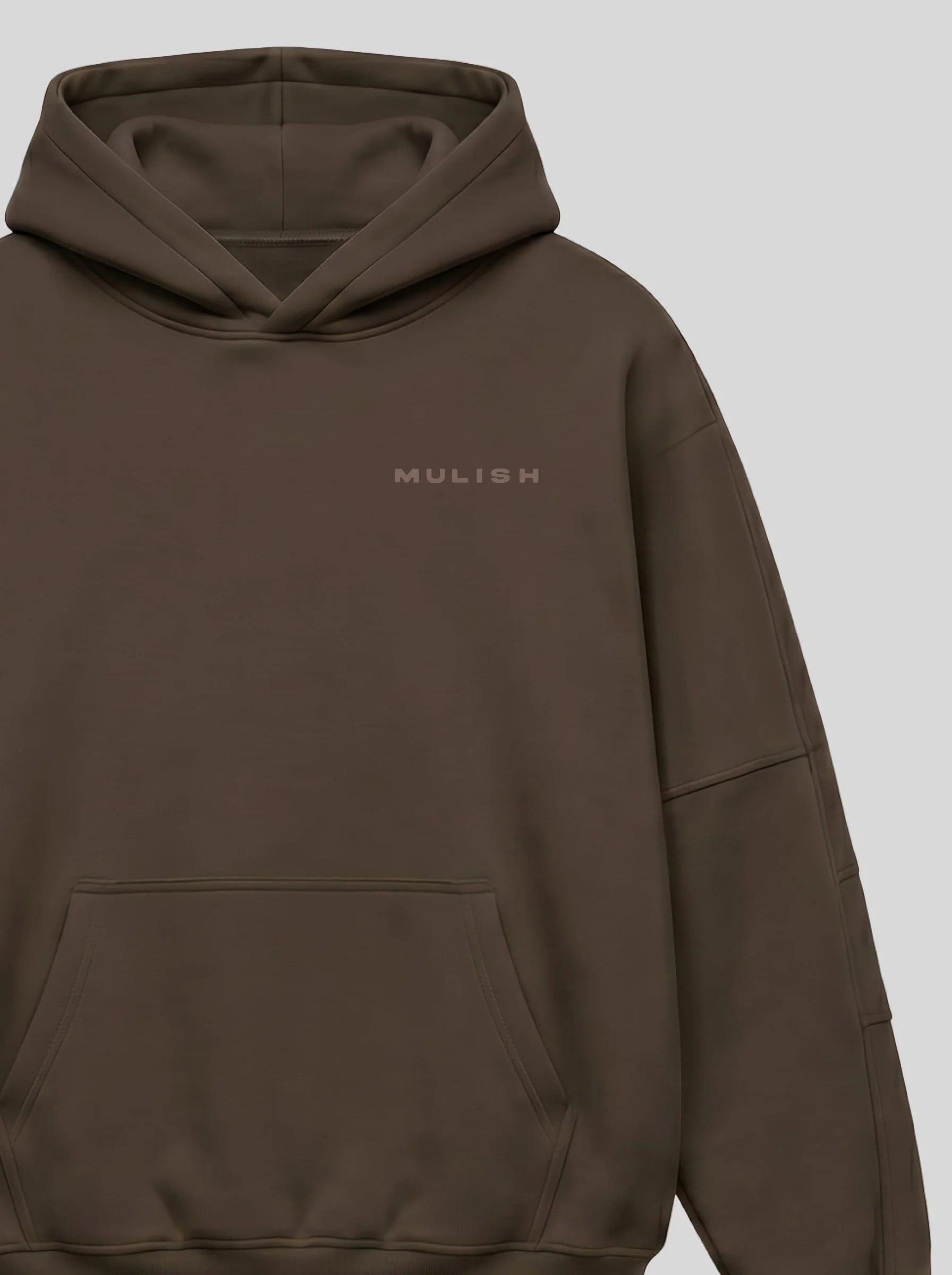 Mulish Essentials Dark Brown Hoodie - Unisex