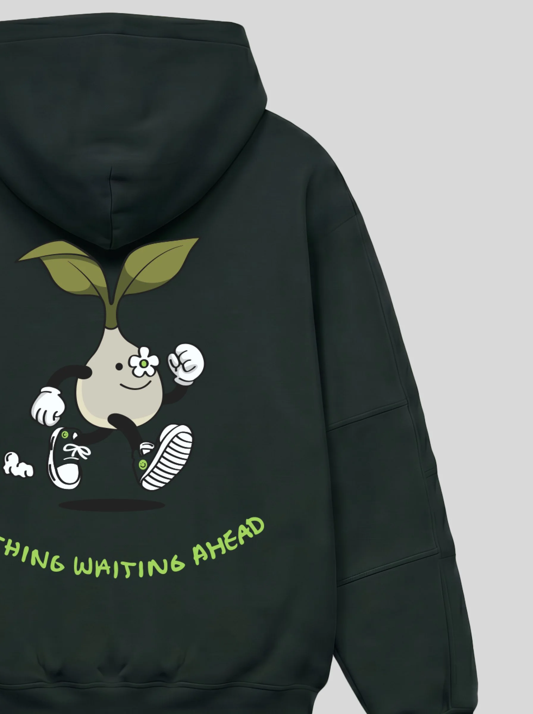 Nothing Waiting Ahead Heavy Moss Hoodie - Unisex