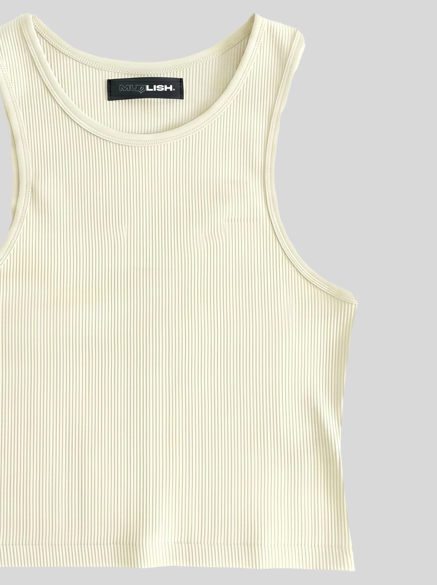 7 PM Playground Heavy Rib Dust Milk Tank Top - For Her